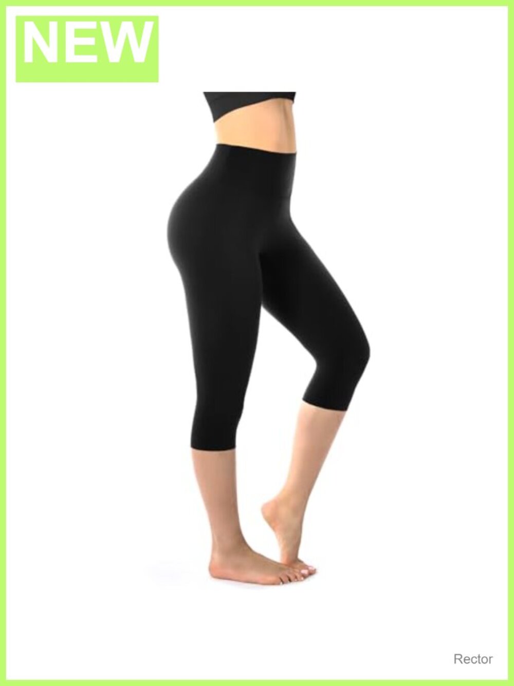 Women's High Waist Capri Leggings Butter Soft Opaque Athletic Yoga